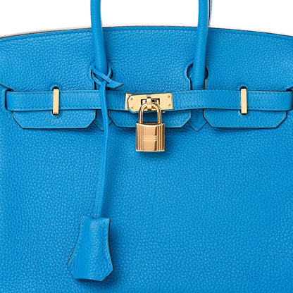 Hermes Togo Birkin 25 Bleu Zanzibar 7 of 13