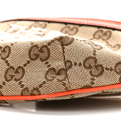 Gucci X THE NORTH FACE Monogram Textured Dollar Calfskin Embroidered Belt Bag Beige Ebony Mystic White Deep Orange 11 of 11
