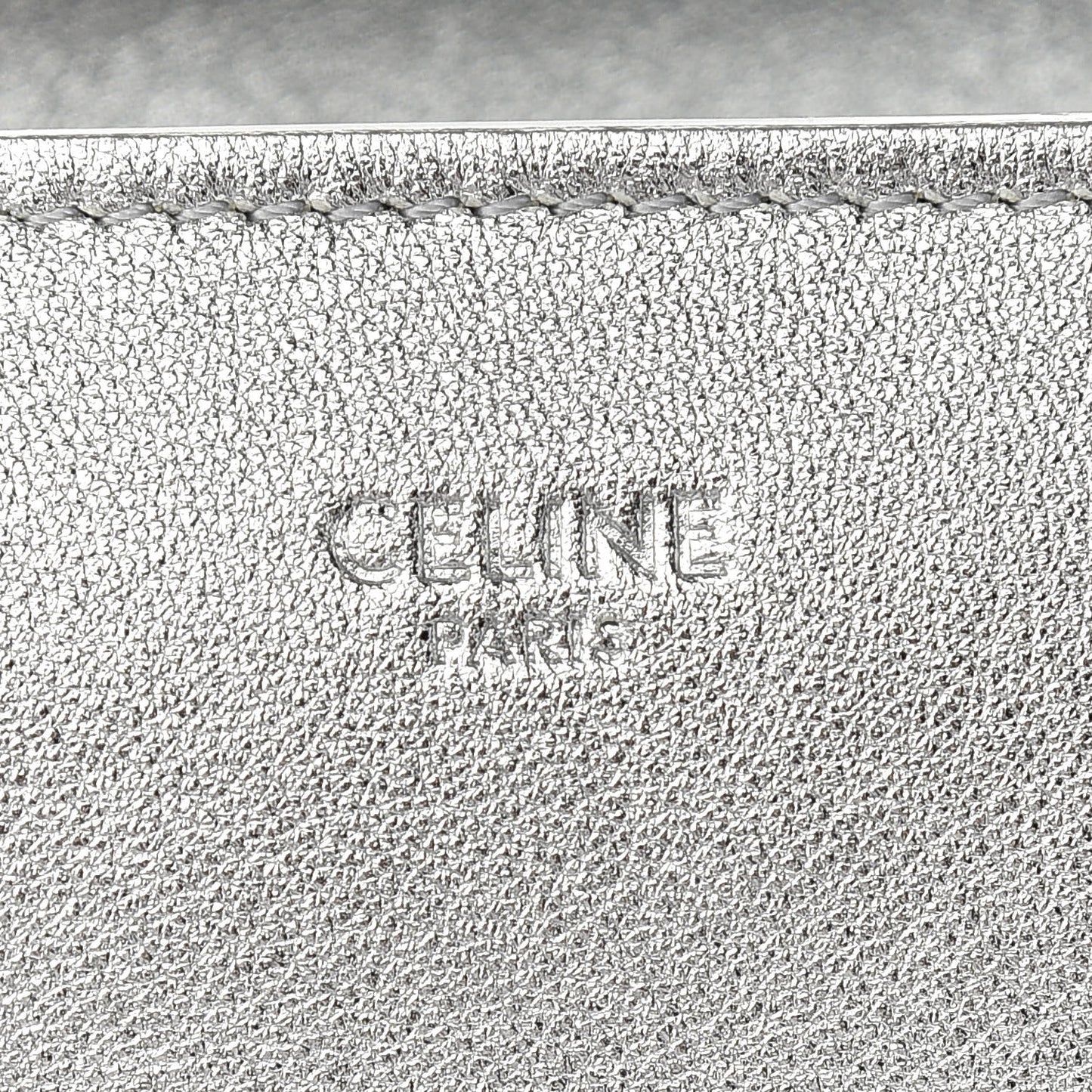 Laminated Lambskin Micro Luggage Silver