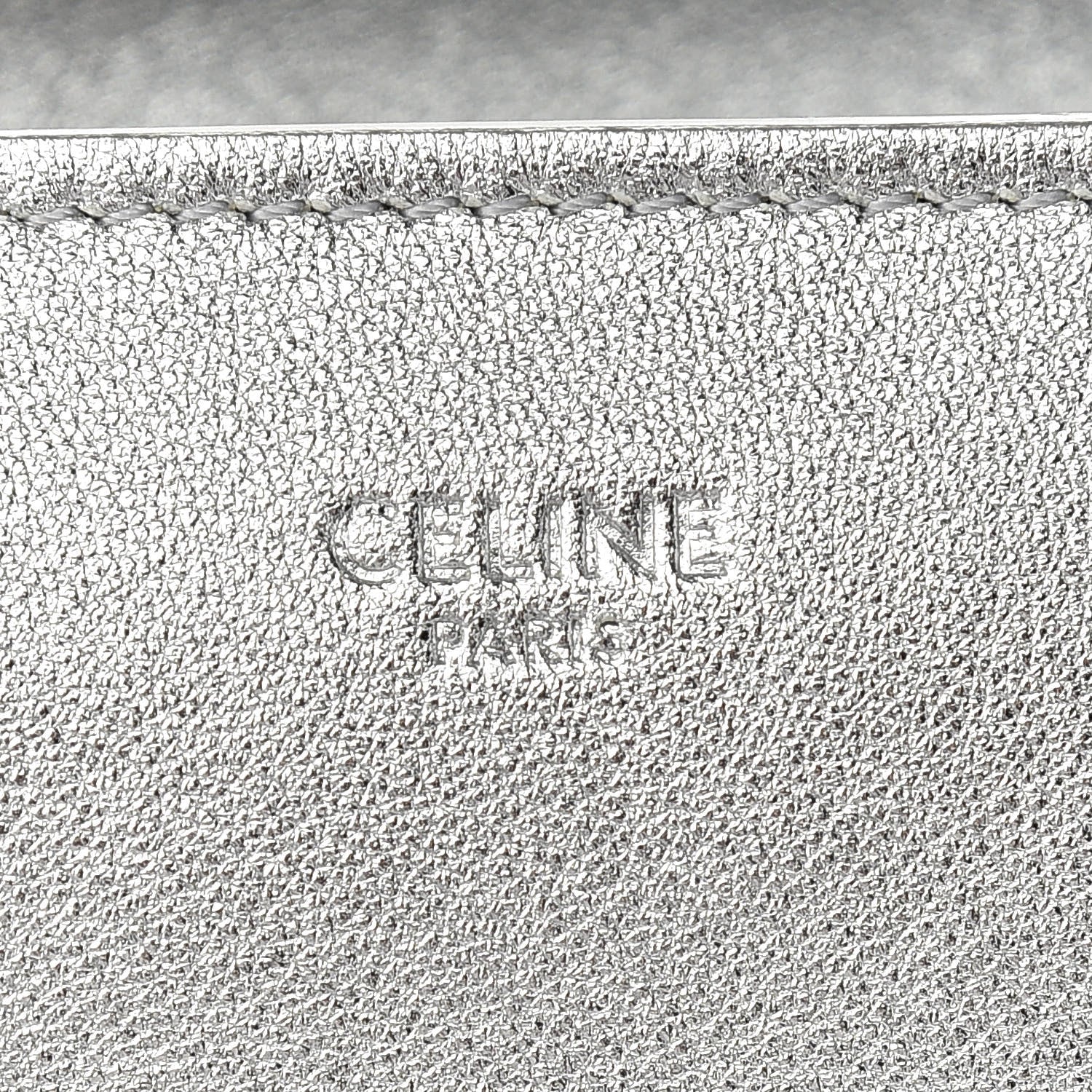 Celine Laminated Lambskin Micro Luggage Silver 6 of 12