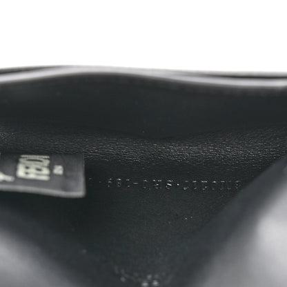 Fendi Vitello Liberty Studded Fold Over Card Holder Black 5 of 9
