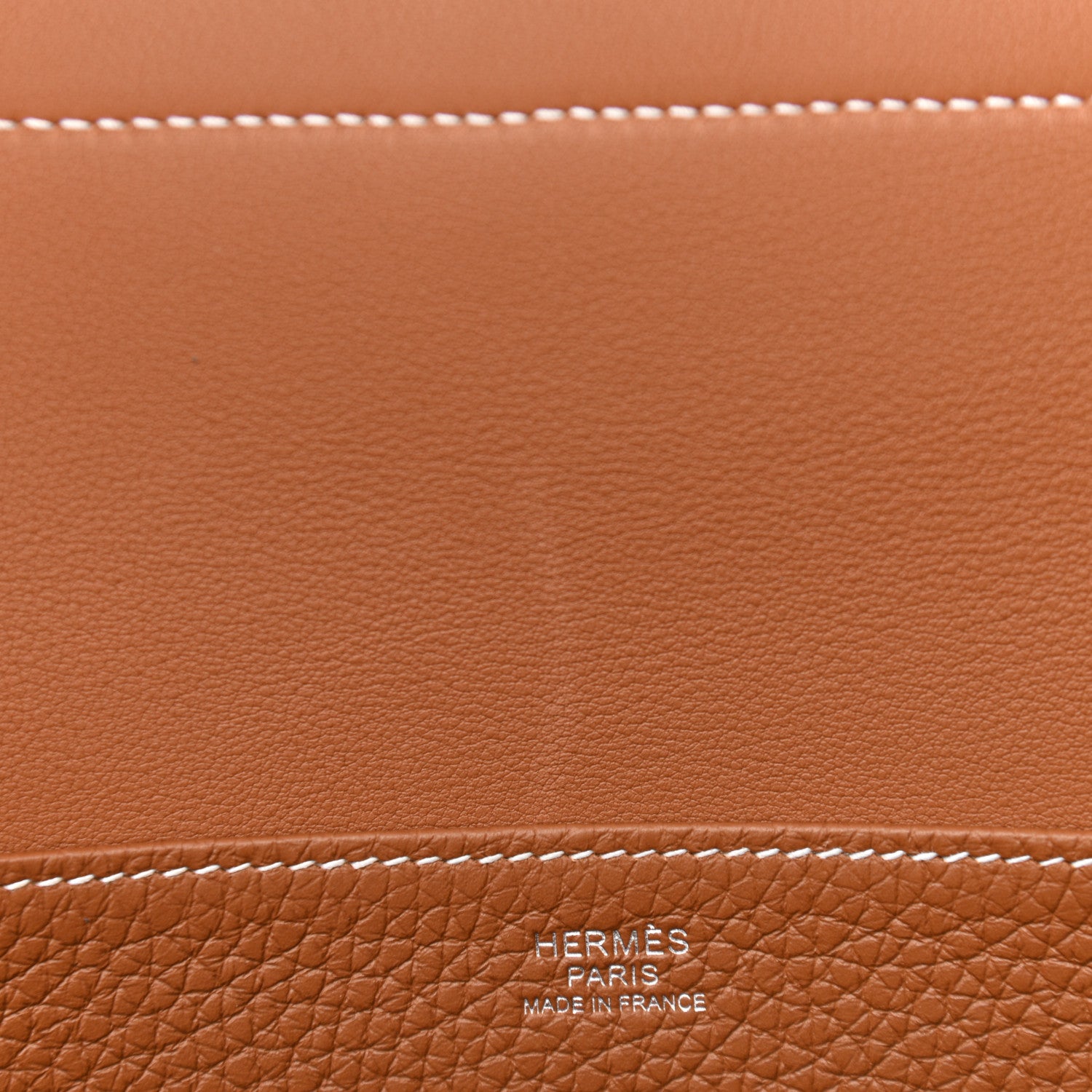 Hermes Taurillon Clemence Halzan 31 Gold 10 of 11