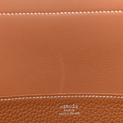Hermes Taurillon Clemence Halzan 31 Gold 10 of 11