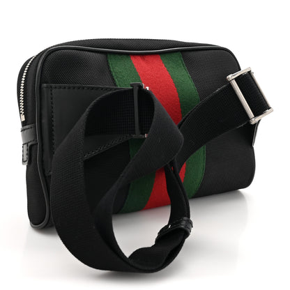 Gucci Canvas Web Slim Belt Bag Black 3 of 10