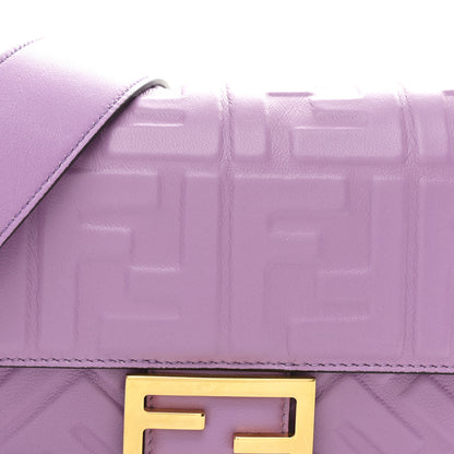 Fendi Nappa FF 1974 Embossed Baguette Agapanto 8 of 10