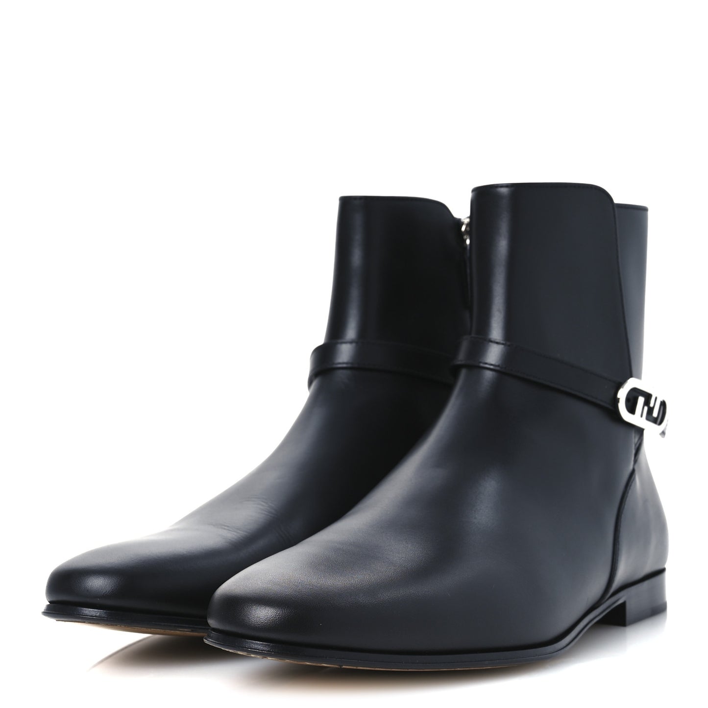 Vitello O'Lock Mens Ankle Boots 10 Black