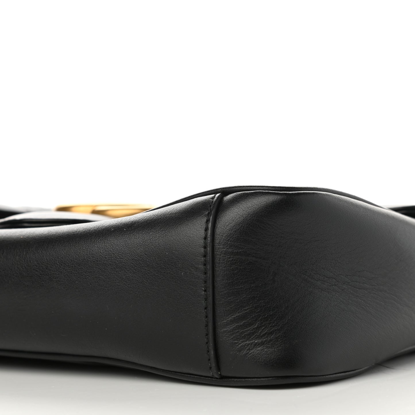 Calfskin Matelasse Small GG Marmont Shoulder Bag Black