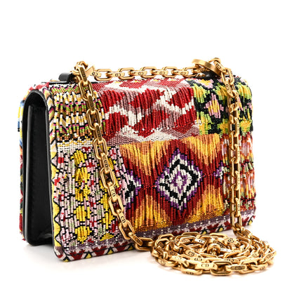 Christian Dior Lambskin Beaded Mini J'Adior Chain Flap Bag Multicolor 3 of 9