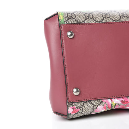 Gucci Soft GG Supreme Monogram Blooms Top Handle Bag Beige Multicolor Dry Rose 8 of 9
