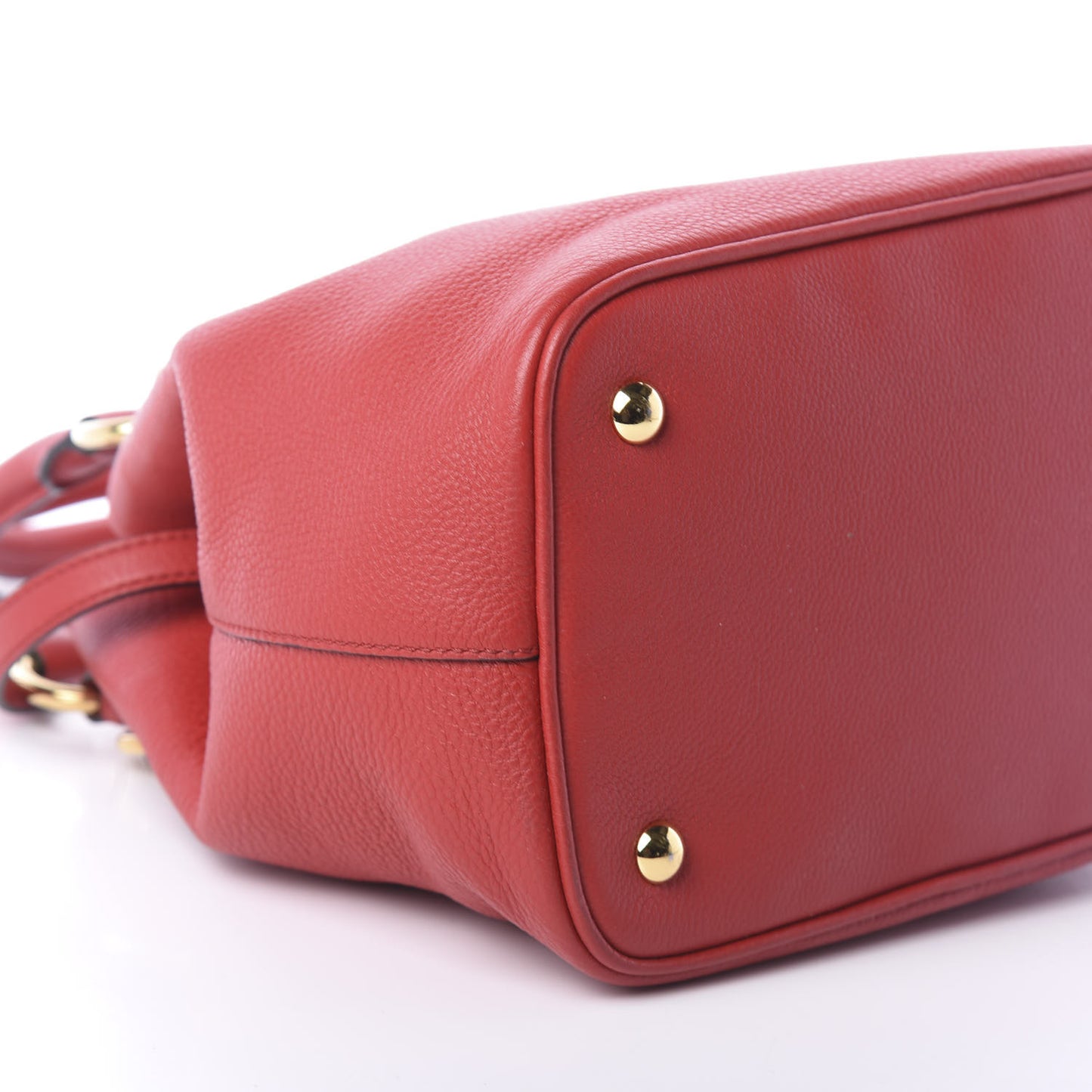 Vitello Phenix Shopping Tote Rosso