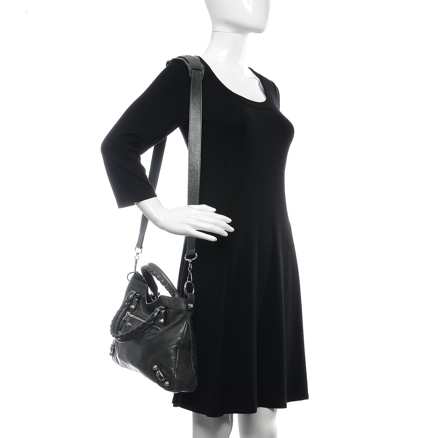 Balenciaga Agneau Giant 12 Silver Hardware Town Anthracite 2 of 8