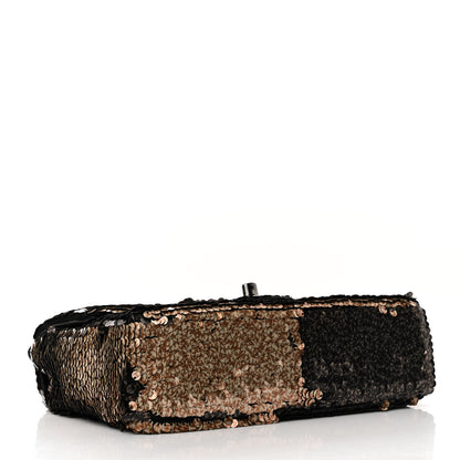 Chanel Sequin Classic Mini Flap Black Gold 4 of 10