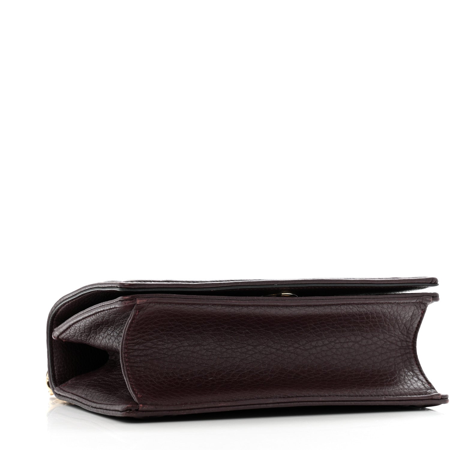 Christian Dior Grained Calfskin Small Diorama Flap Bag Burgundy 4 of 14