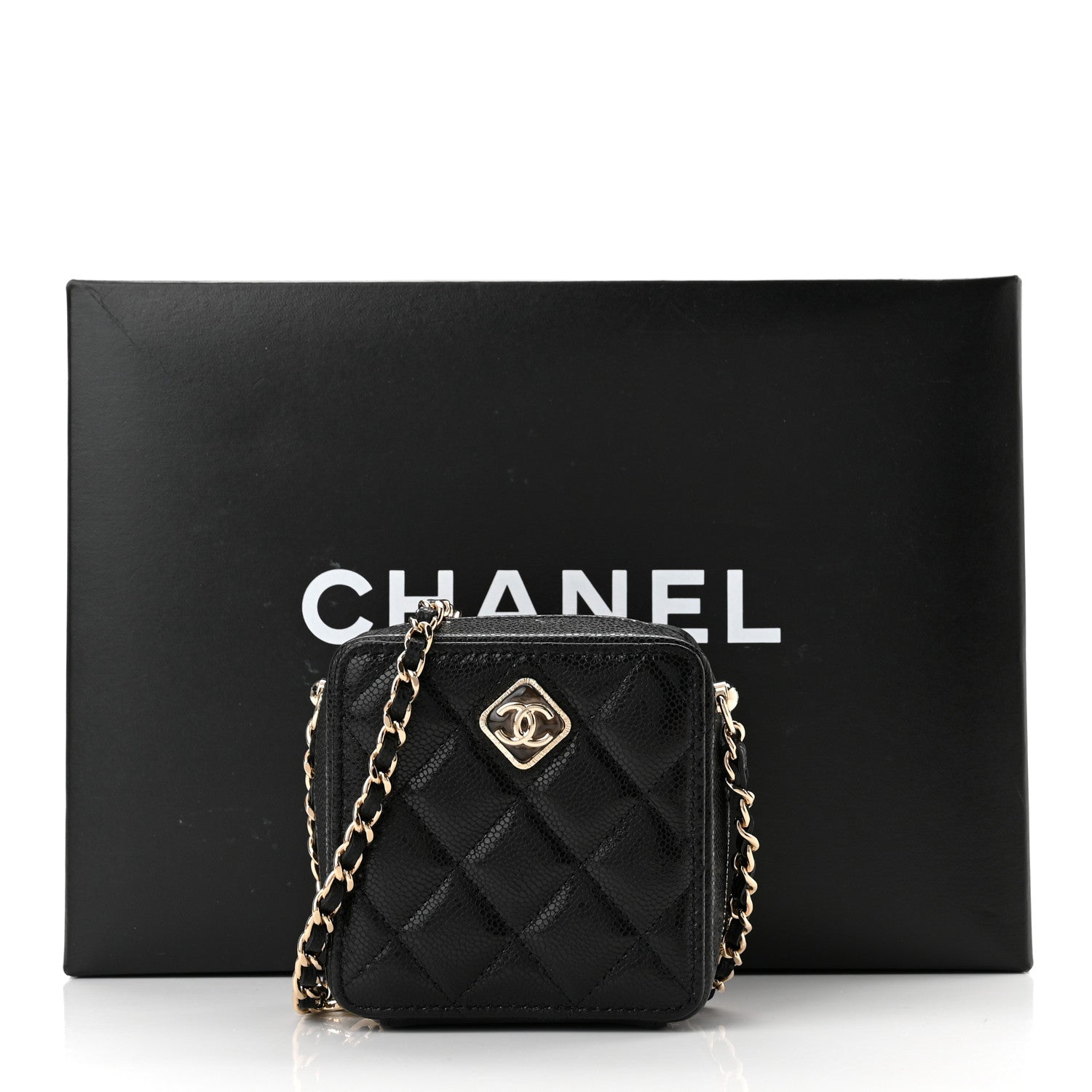 Chanel Caviar Quilted Clutch With Chain Black 11 of 11