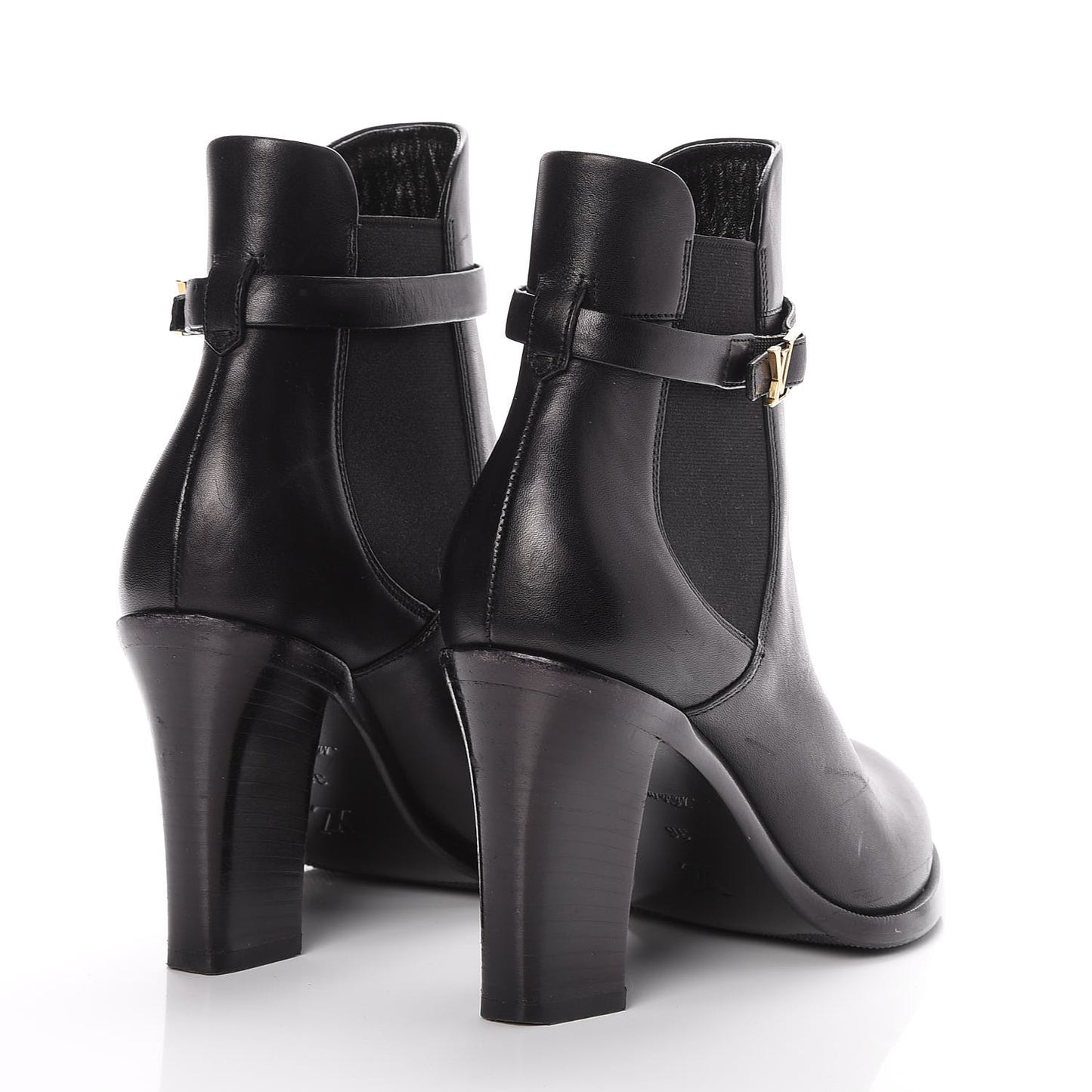 Calfskin Loyalty Ankle Boots 36 Black