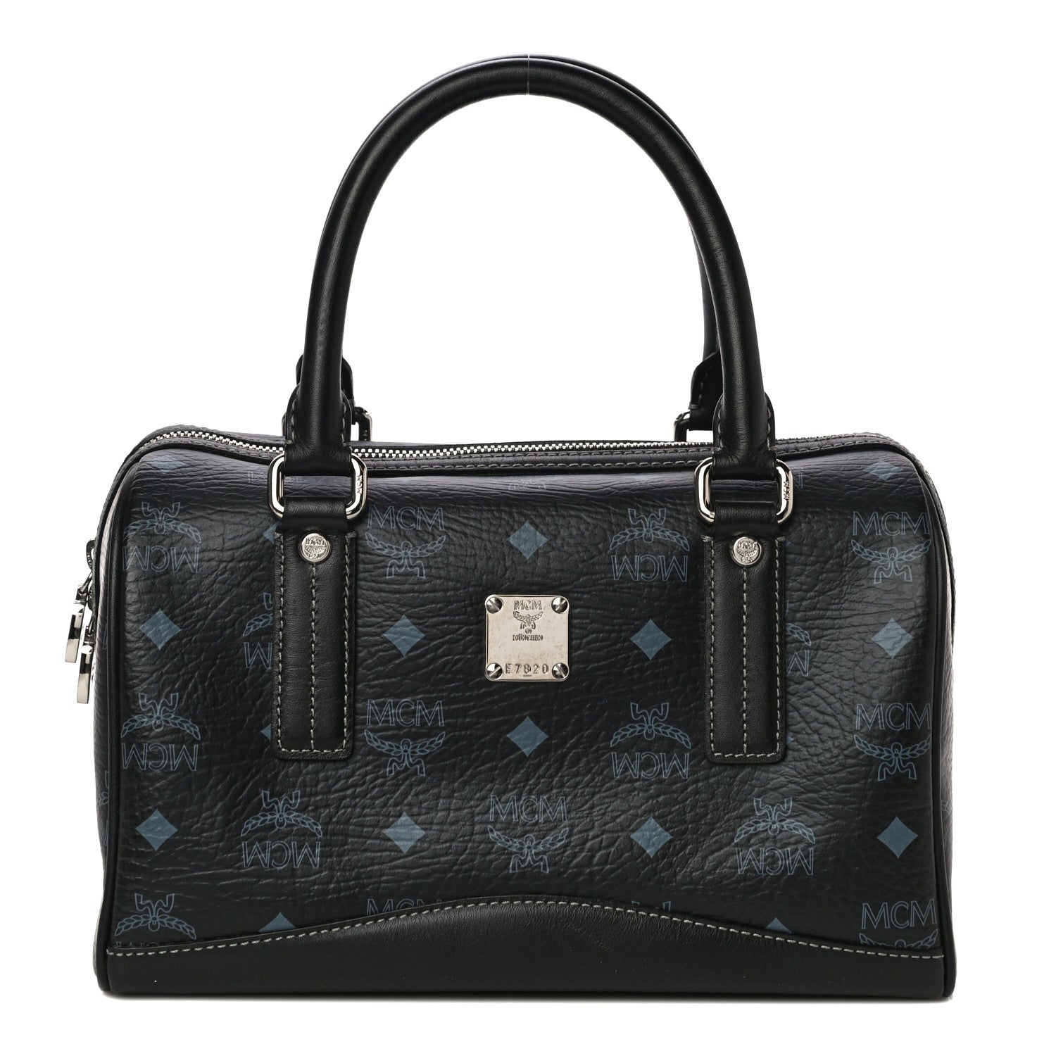 MCM Visetos Small Boston Bag Black 1 of 8
