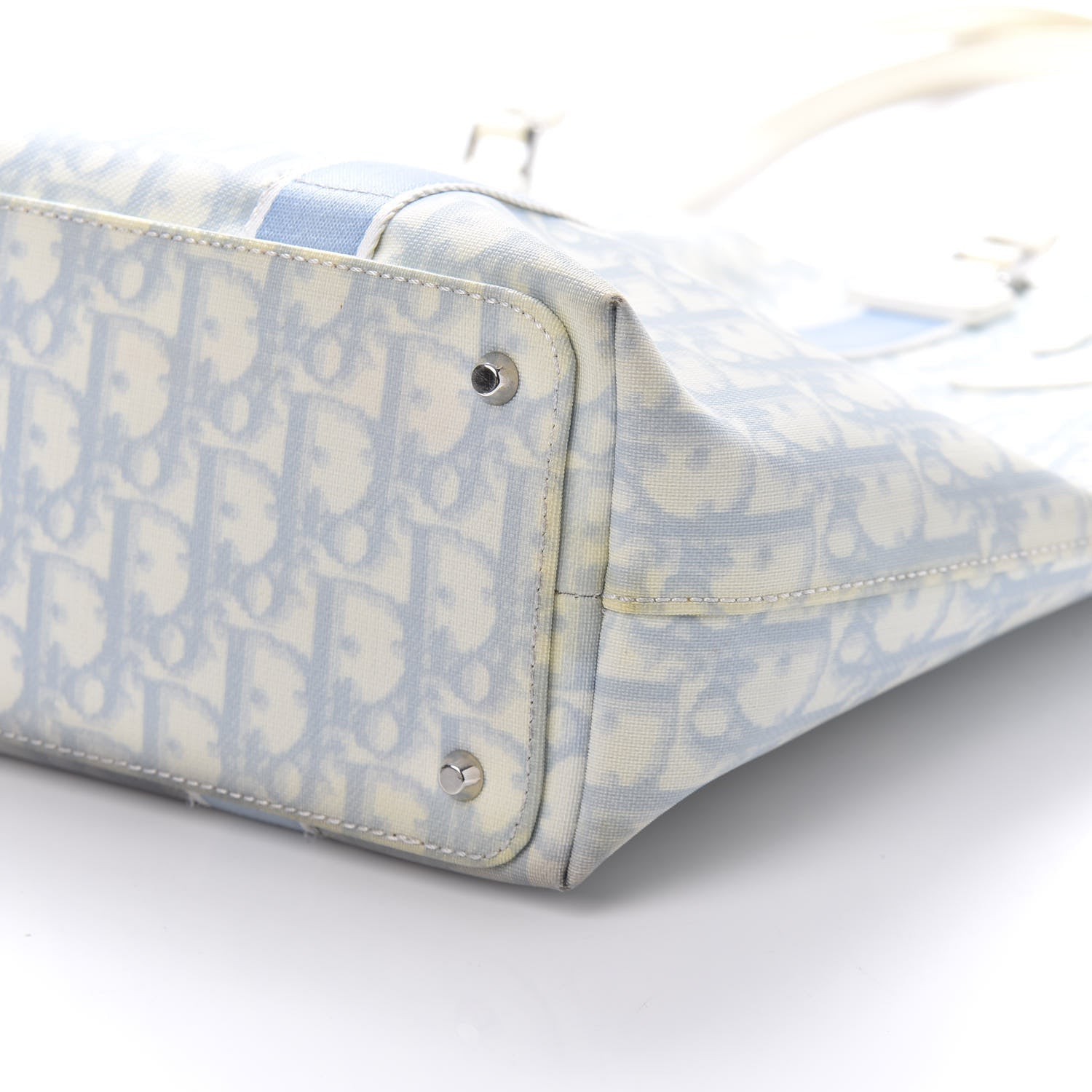 Christian Dior Monogram Trotter No 2 Shopping Tote Blue 7 of 12