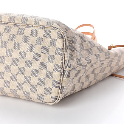Louis Vuitton Damier Azur Neo Neverfull MM Rose Ballerine 11 of 12