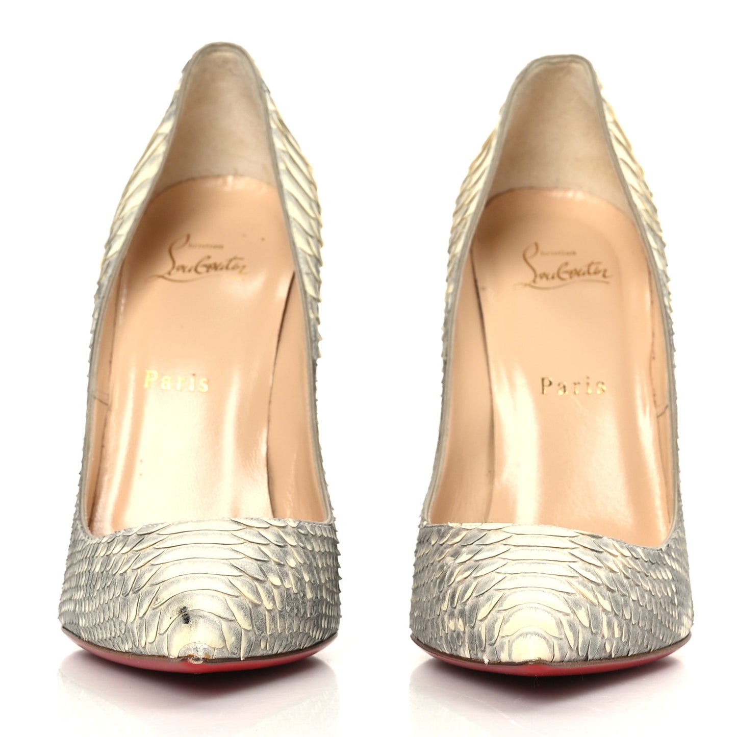 Snakeskin So Kate 120 Pumps 39.5 Cream Grey