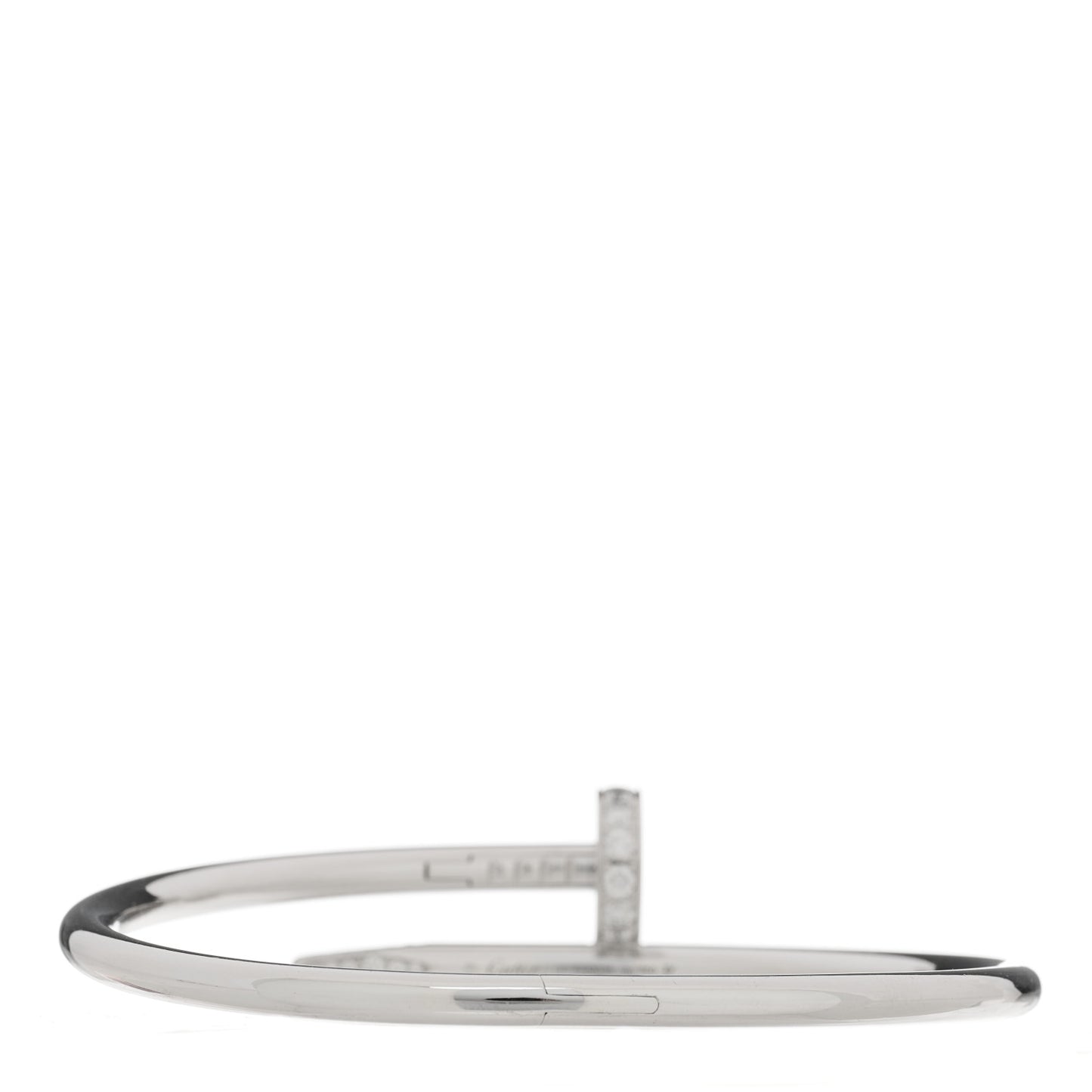 18K White Gold Diamond Juste Un Clou Bracelet 17