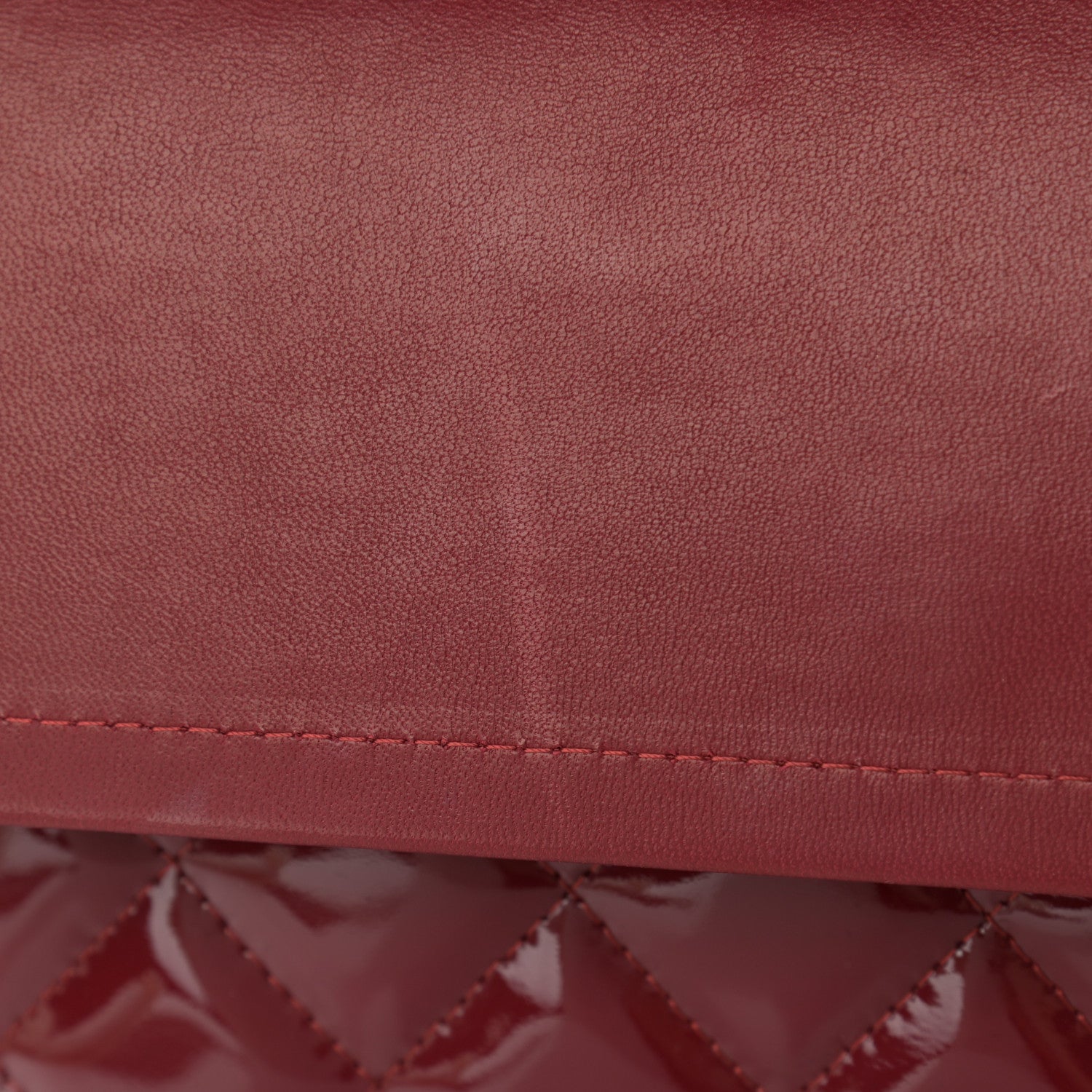 Chanel Patent Quilted Maxi Double Flap Red 11 of 13