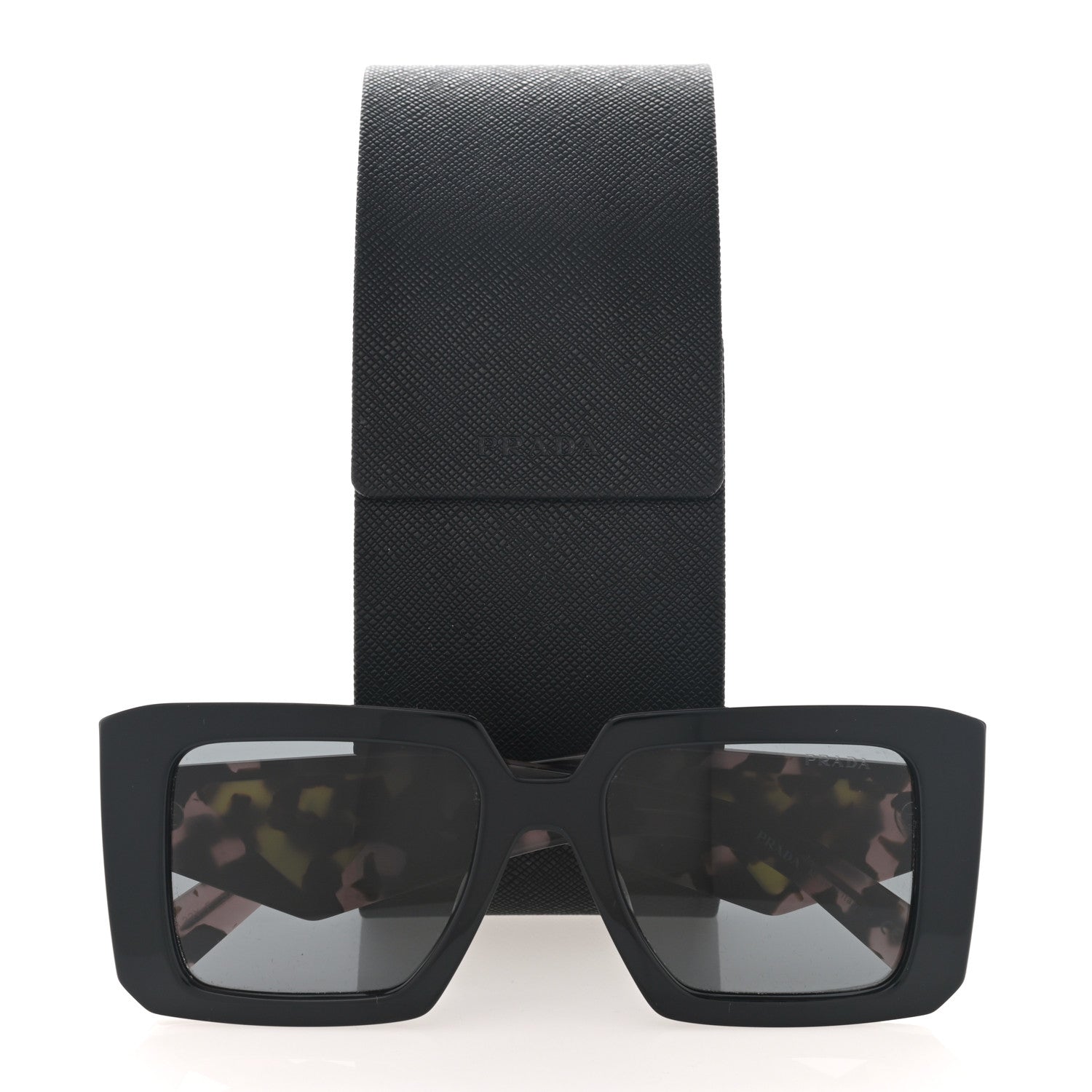 Prada Acetate Symbole Sunglasses SPR 23Y Slate Grey 8 of 8