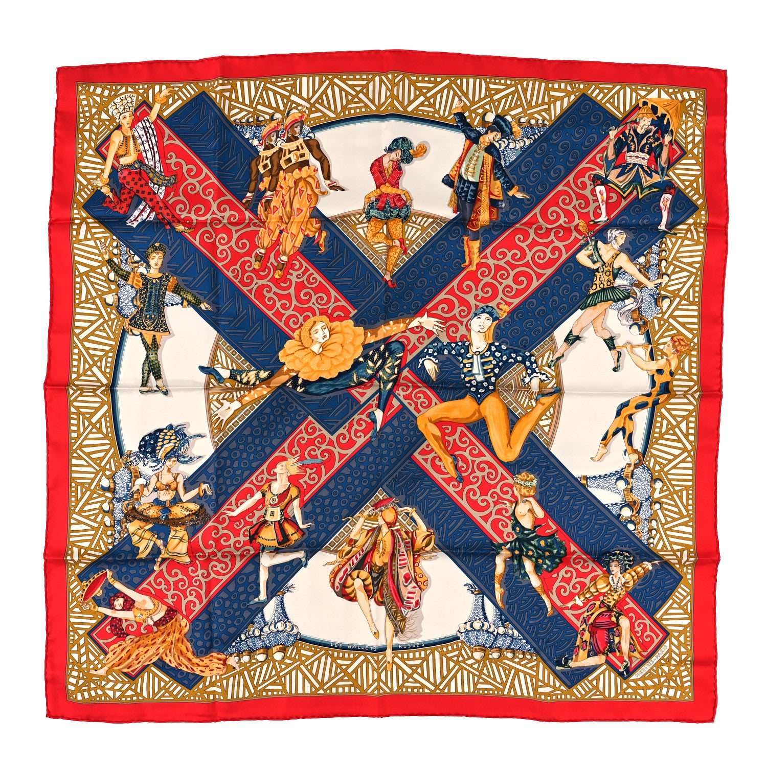 Hermes Silk Les Ballets Russes Scarf 90 1 of 3