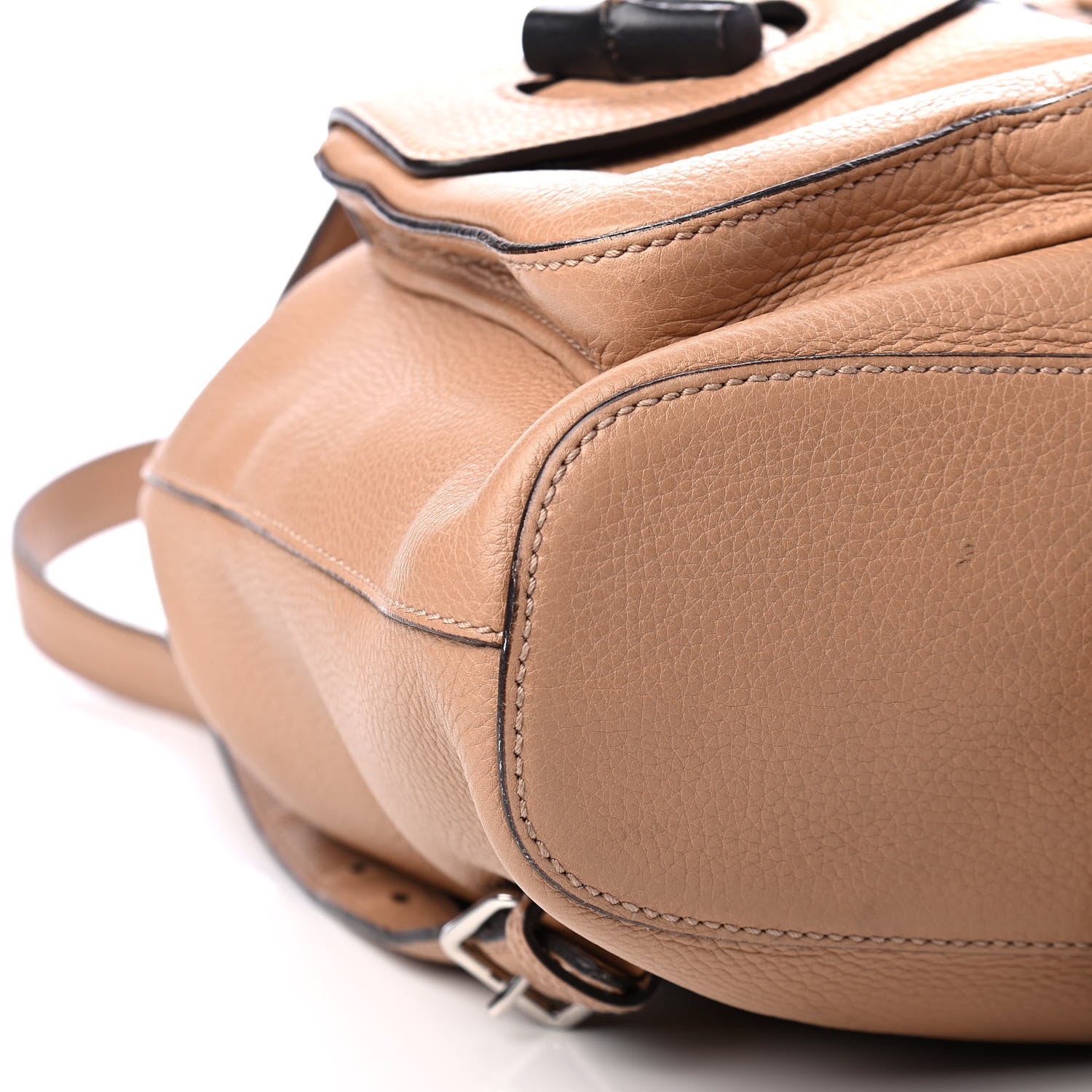 Gucci Cellarius Calfskin Medium Bamboo Backpack Camelia 8 of 10