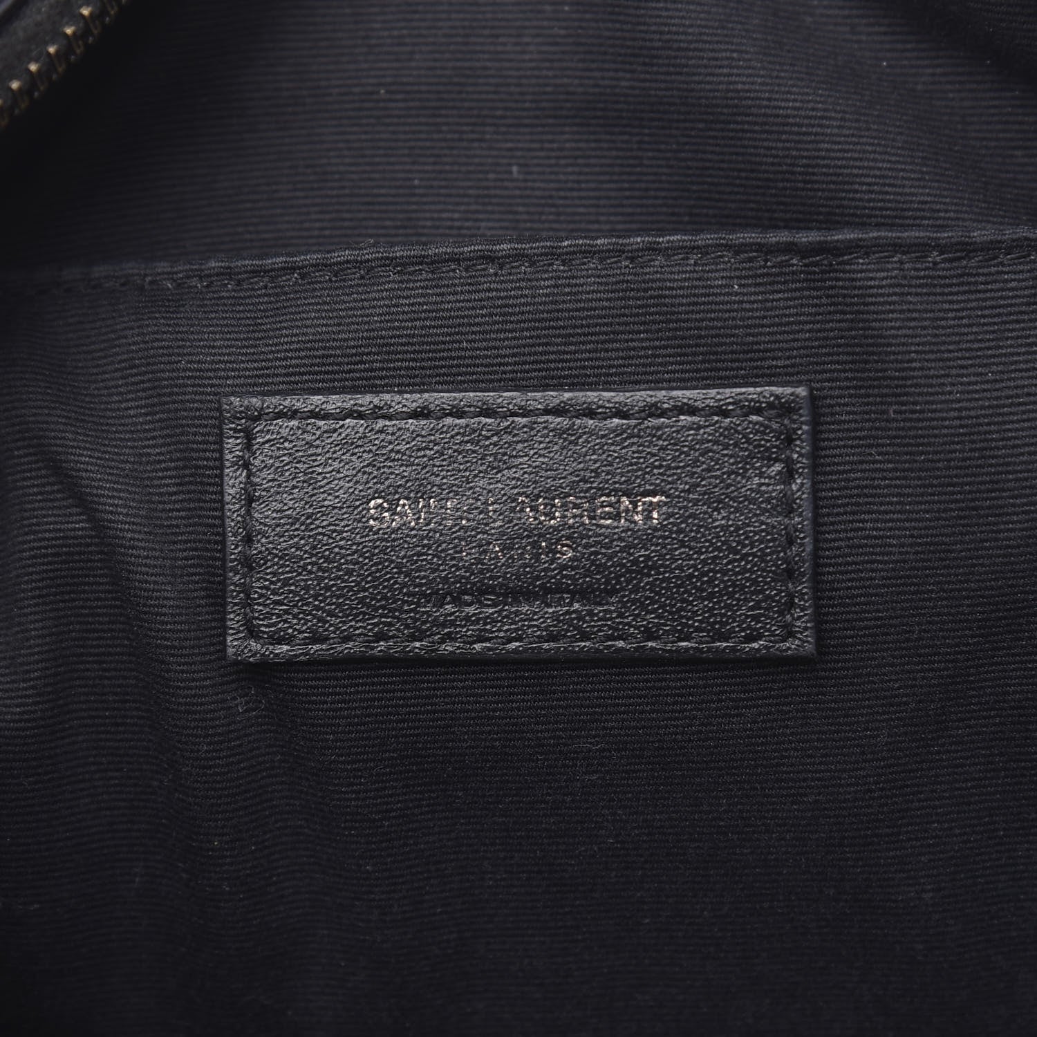 Saint Laurent Calfskin Matelasse Monogram Lou Camera Bag Black 6 of 11