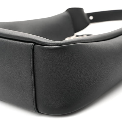 Saint Laurent Smooth Calfskin Small Le 5 A 7 Soft Hobo Black 9 of 10