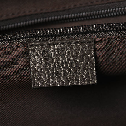 Gucci Monogram Dollar Calfskin Large Boston Duffle Bag Beige Ebony Testa di Moro Marrone Scuro 5 of 11