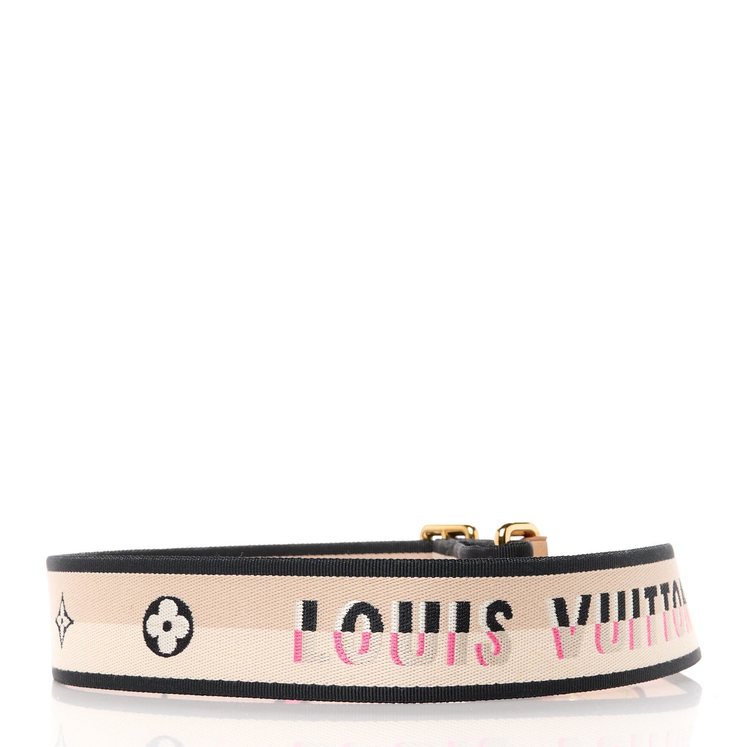 Louis Vuitton Jacquard Speedy Bandouliere 20 Shoulder Strap Black 2 of 3