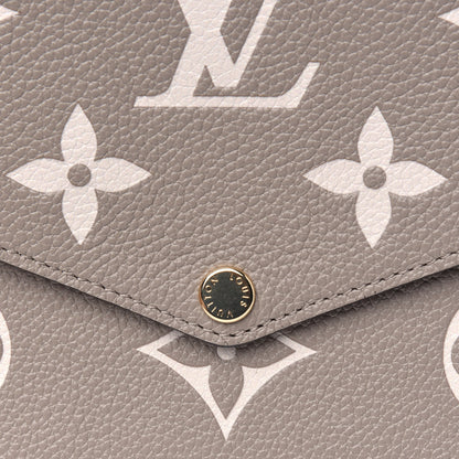 Louis Vuitton Empreinte Monogram Giant Felicie Pochette Tourterelle Creme 10 of 13