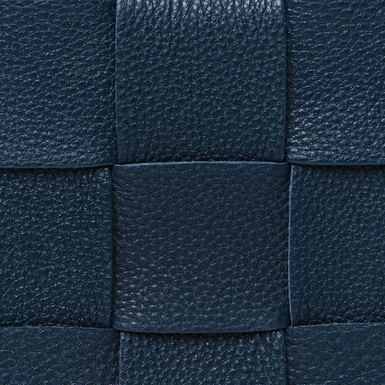 Bottega Veneta Grained Calfskin Maxi Intrecciato Cassette Crossbody Bag Deep Blue 8 of 11
