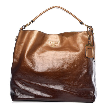 Prada Vernice Sfumata Shoulder Bag Blond Mordore 1 of 9