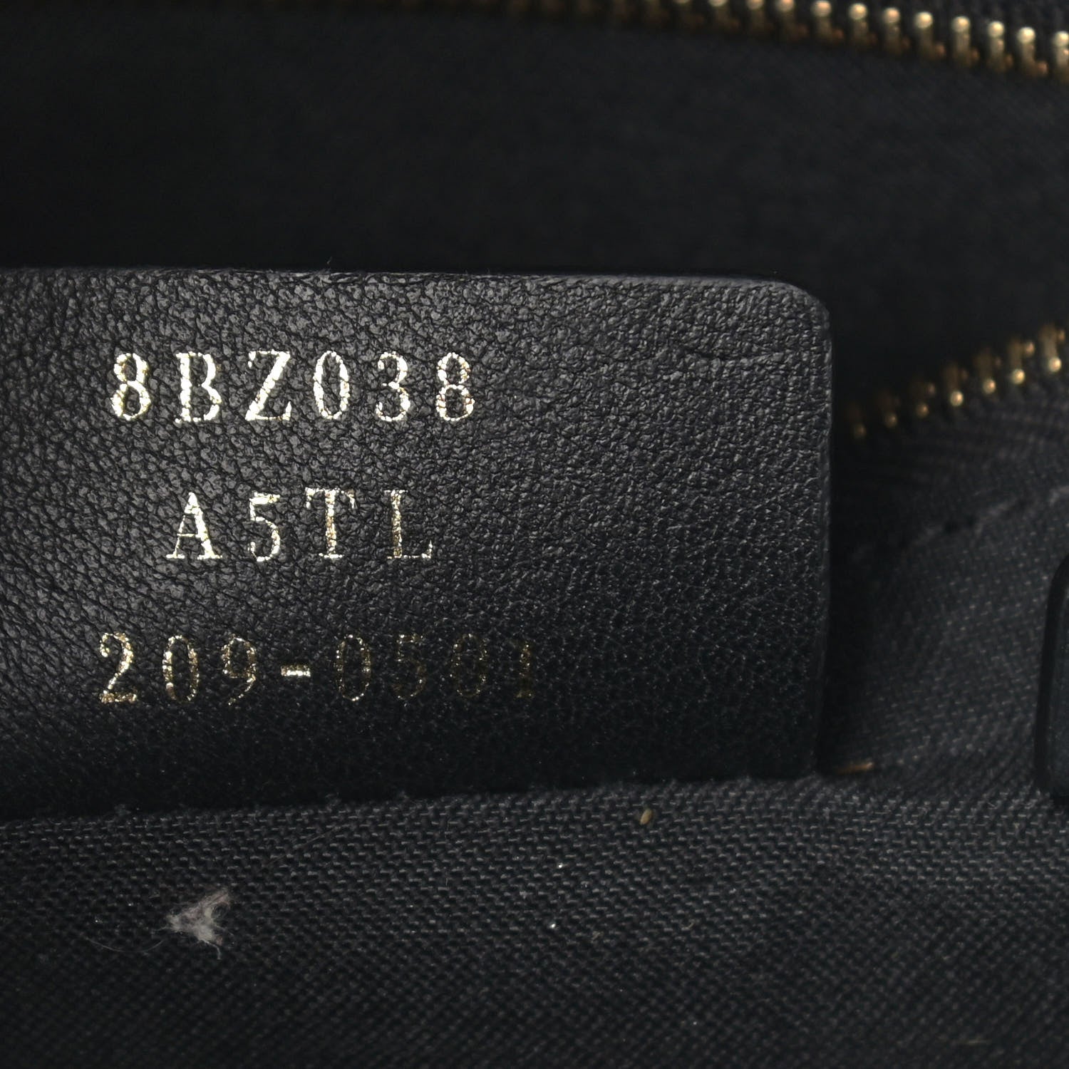 Fendi Vitello Bi-Color FF 1974 Embossed Mini Backpack Maya Black 7 of 14
