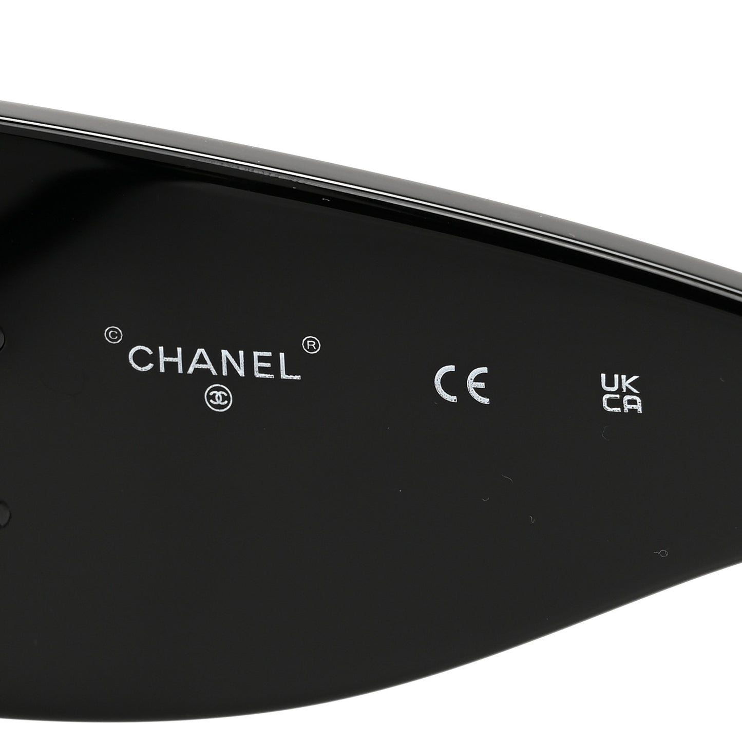Acetate CC Logo Square Sunglasses 71628 Black White
