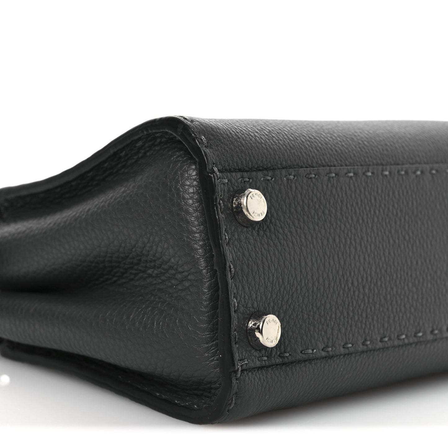 Cuoio Romano Selleria Bi-Color Mini Peekaboo Iconic Satchel Asfalto Latte