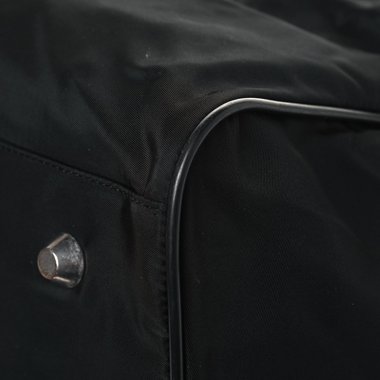 Tessuto Nylon Saffiano Duffle Black