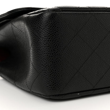 Chanel Caviar Quilted Jumbo Double Flap Black 9 of 14
