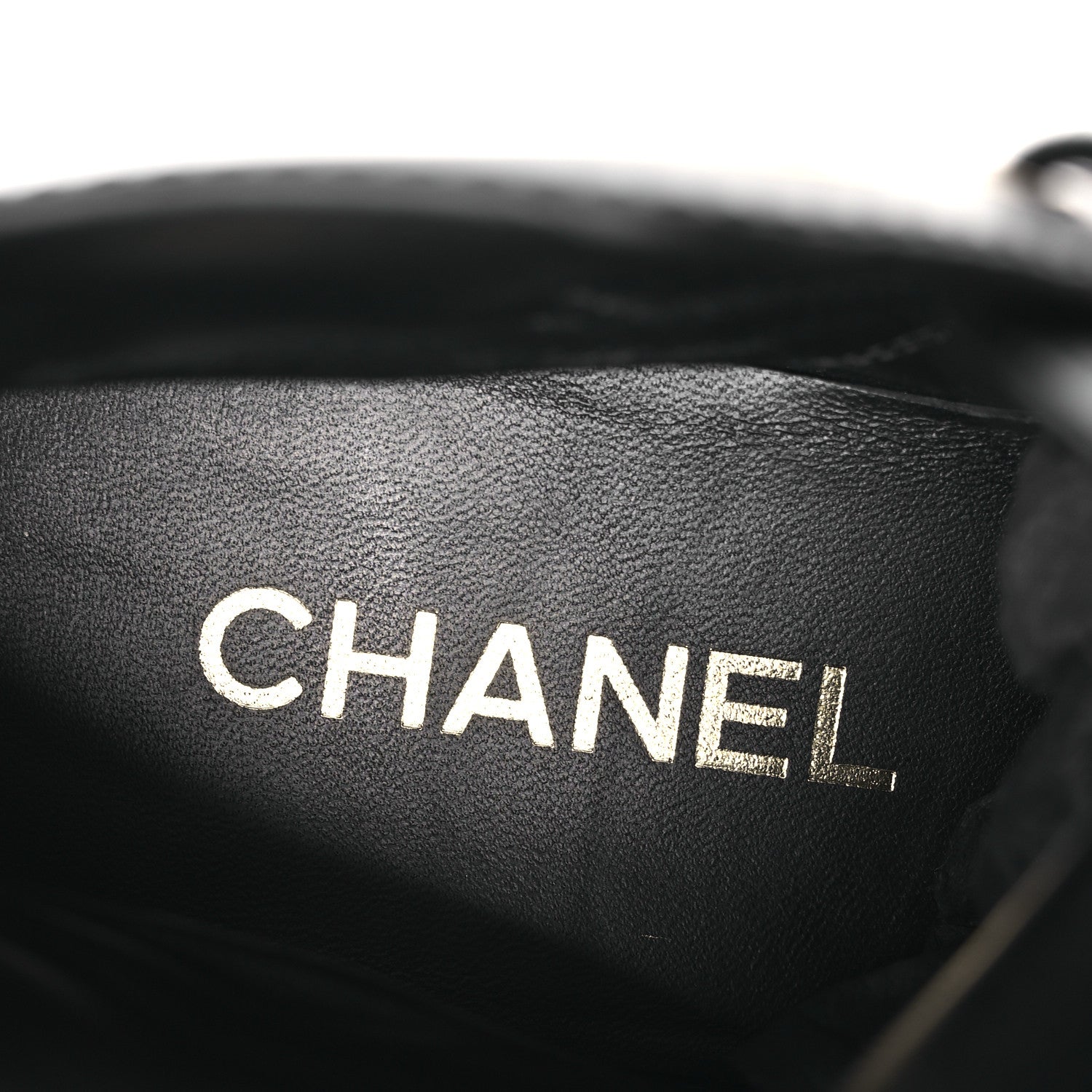 Chanel Calfskin Velvet CC Cap Toe Boots 40 Black 9 of 12