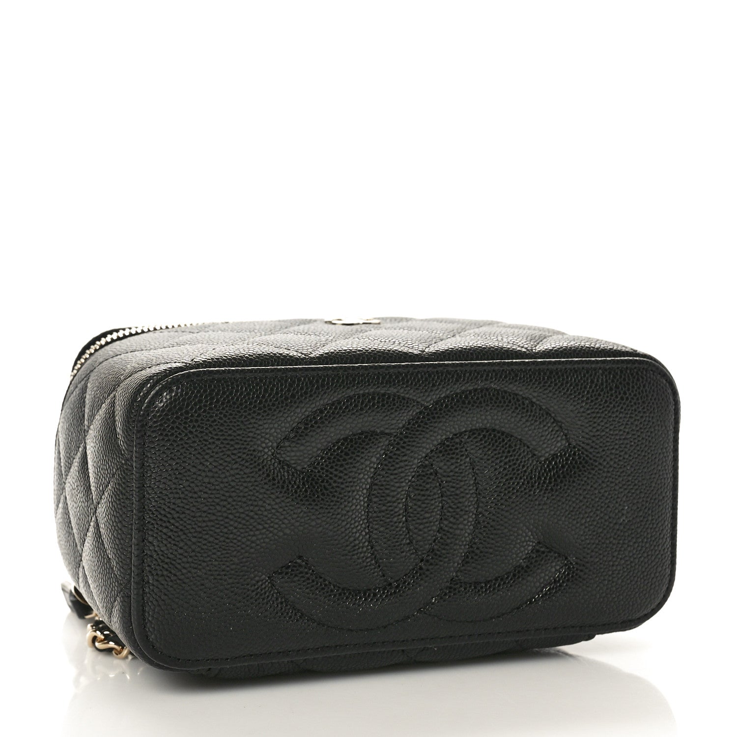 Chanel Caviar Quilted Small Vanity Case With Chain Black 4 of 11