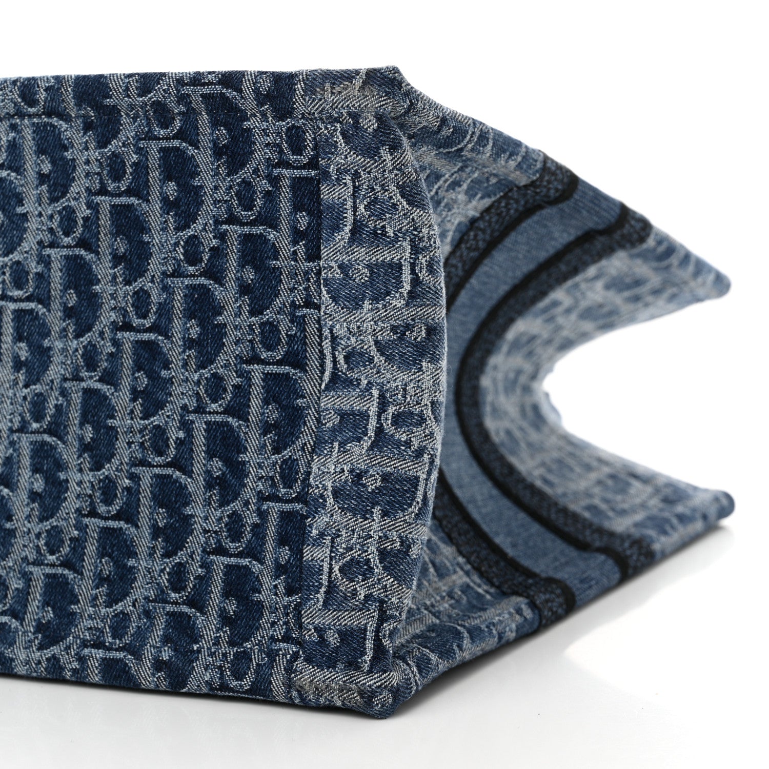Christian Dior Oblique Denim Medium Book Tote Blue 10 of 11
