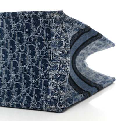 Christian Dior Oblique Denim Medium Book Tote Blue 10 of 11