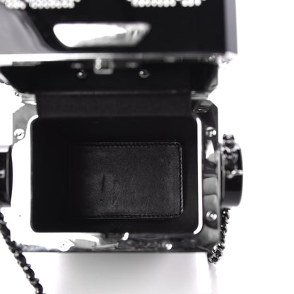 Chanel Plexiglass Crystal Robot Minaudiere Clutch Black 5 of 8