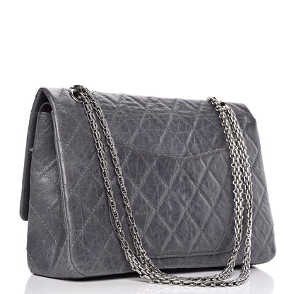 Chanel Aged Calfskin Quilted 50th Anniversary 2.55 Reissue 227 Flap Grey 3 of 14