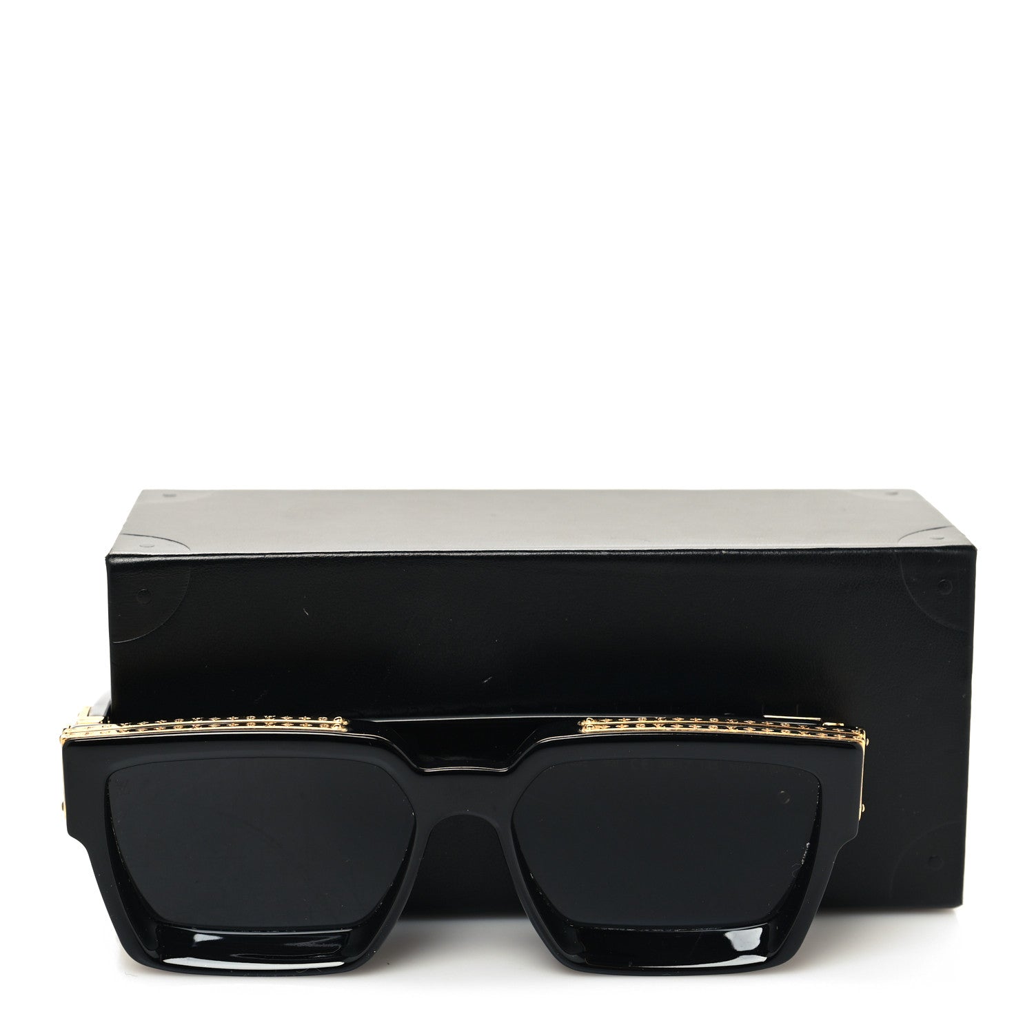 Louis Vuitton Acetate 1.1 Millionaires Sunglasses Z1165E Black 7 of 7