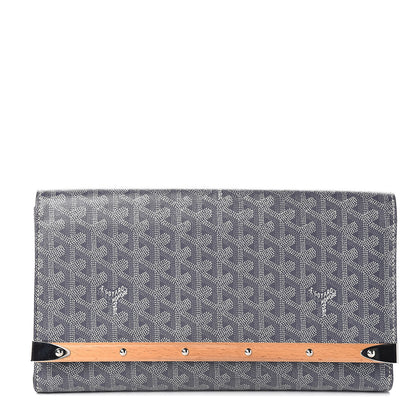 Goyard Goyardine Monte Carlo Bois Clutch Grey 1 of 7