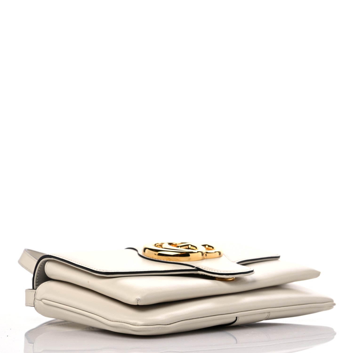 Gucci Calfskin Small Arli Flap Shoulder Bag Mystic White 4 of 9