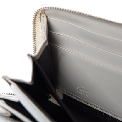 Gucci Monogram Large Twins Zip Around Wallet Beige Ebony White 17 of 27